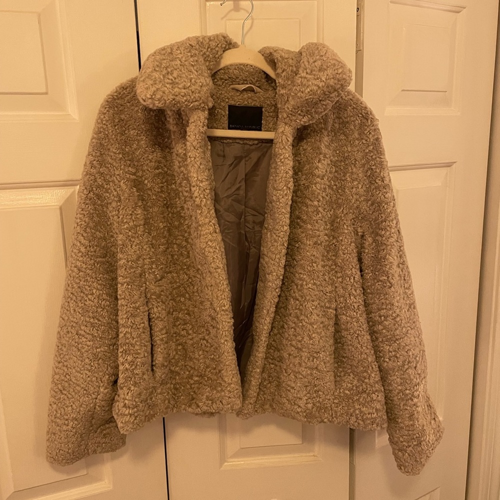 Banana Republic Fur Coat